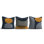 Ensemble de housse de coussin élégant (3 pièces), 16,9 x 16,9 pouces | 50% coton / 50% polyester, lavable et repassable | Parfait pour la décoration intérieure, le canapé et le salon, tissu doux et durable