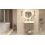 Ensemble de meuble-lavabo mural 24 pouces avec portes et tiroir intérieur Moreno Stella-589570461