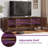Chapne LED TV Stand Media Entertainment Center Table with 2 Cabinets and Adjustable Shelf-1651369927