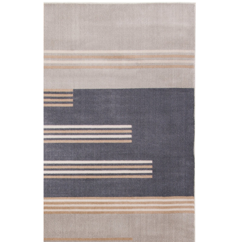 Aslin Gray Rug, Rectangle 3' x 5'