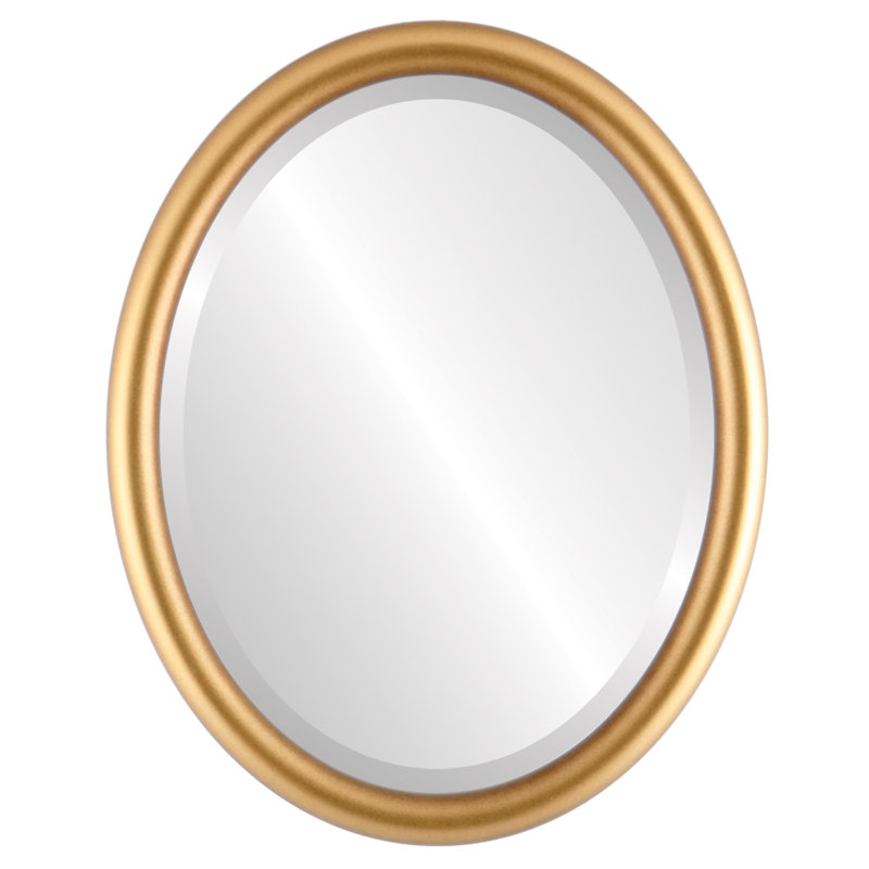Rowles Oval Mirror, 17" x 21", Desert Gold