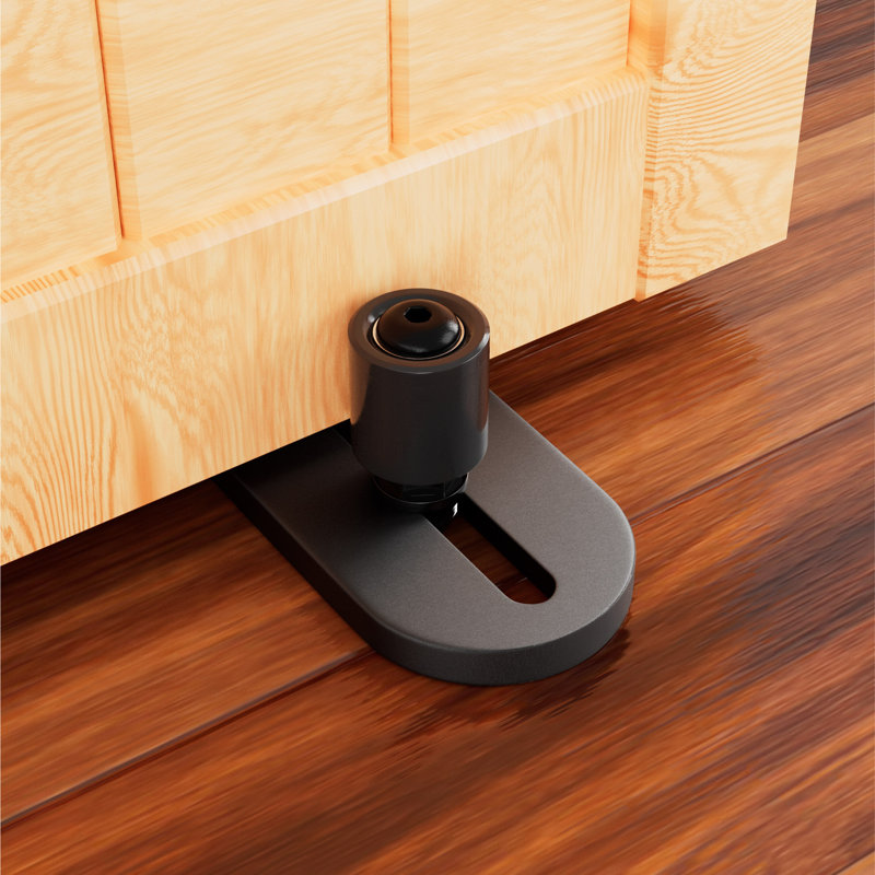 New Upgrade Sliding Barn Door Bottom Adjustable Floor Guide Roller, Barn Door Guide For Bottom Adjustable Roller And Wall Mount System(1Pc)