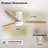Kemp 52'' 3 -Blade LED Flush Mount Ceiling Fan with Remote Control and Light Kit Included-2092297802