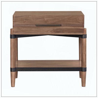 Minimal Assembly One Drawer Nightstand Bedroom Furniture