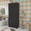 Terrazzo Multi-Functional Bathroom Storage Cabinet – Adjustable Shelves, Ample Space, Easy Installation  Product Description-772051579