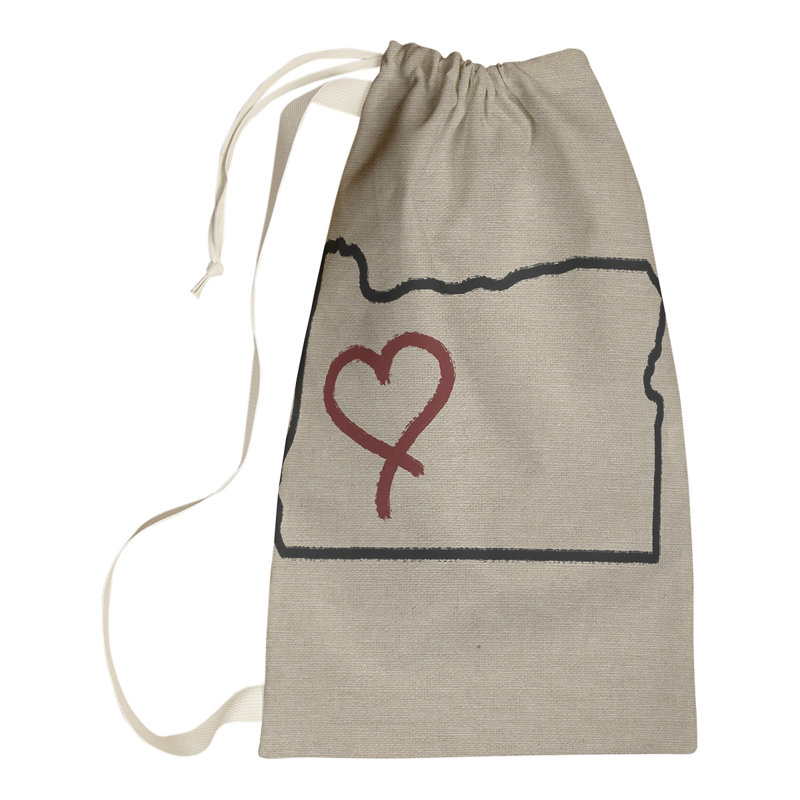 Sac à lessive « Love » hansard, Petit (H 29 po x l 18 po x P 1,5 po), Oregon