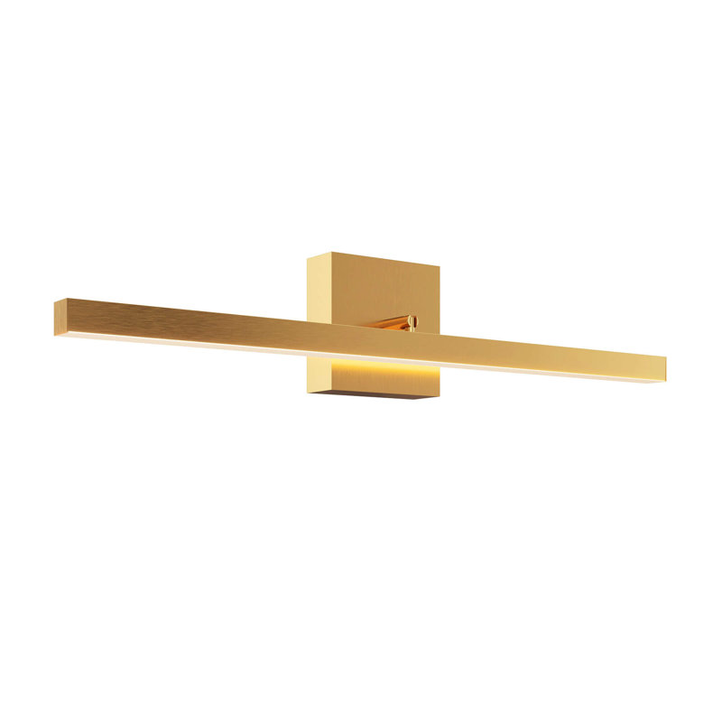 Rubie Single Dimmable LED Vanity Light, Gold
