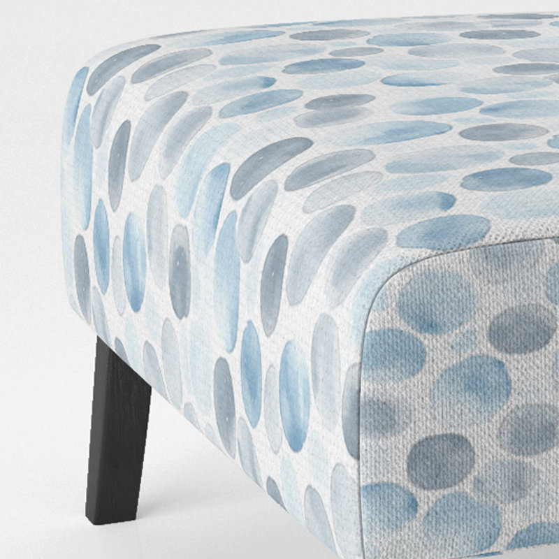 Fauteuil de chambre géométrique revêtu de formes géométriques - Cercle Breeze, Pantoufle sans accoudoirs