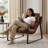 Gerani Faux Leather Armchair-1895217948