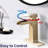 Waterfall Bathroom Faucet Brushed Gold - Single Handle. Deck-Mounted For Bathroom. Stainless Steel. Pop Up Drain & Overflow. Fine Water Flow Control. 1.2 Gpm. 9/16 In. Connection Size. 5.9 Spout H.-125036443