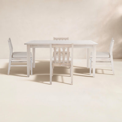 Amina 64" Acacia Patio Dining Set