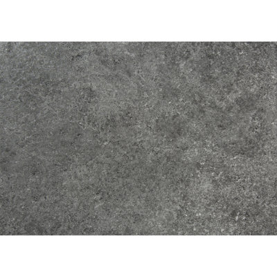 Table d'appoint avec pieds en stratifié gris et métal noir pour un rangement intérieur polyvalent de 11,46 po de largeur