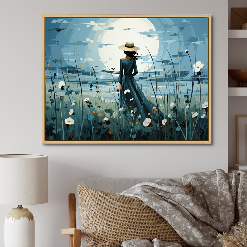 Contemporary Urban Retreat sur toile, Cadre naturel flottant, H 24 po x l 32 po x P 1 po