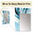 Parkton Blue And White Zebra Abstract Harmony - Abstract Unique Wall Mirror Decor, Abstract Large Mirror, Printed Metal Art-337002575