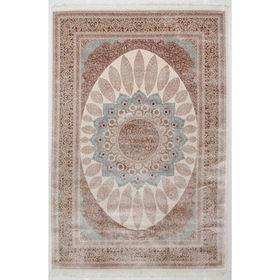 Tapis traditionnel touffeté à la main 6 pi 6 po x 9 pi 6 po Antep