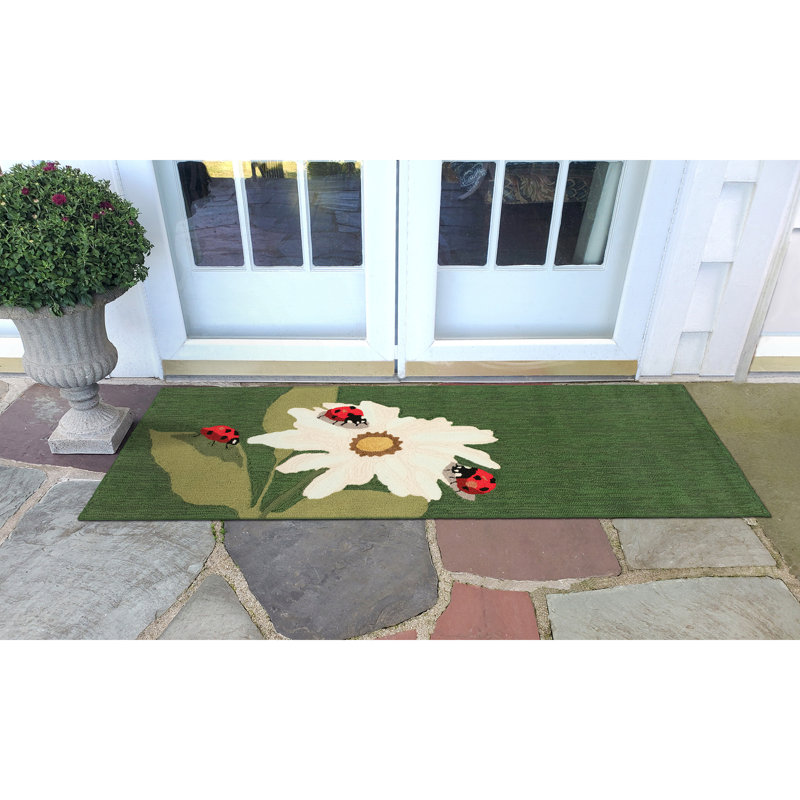 Schuller Floral Polyester Kitchen Mat, Runner 2' x 5'