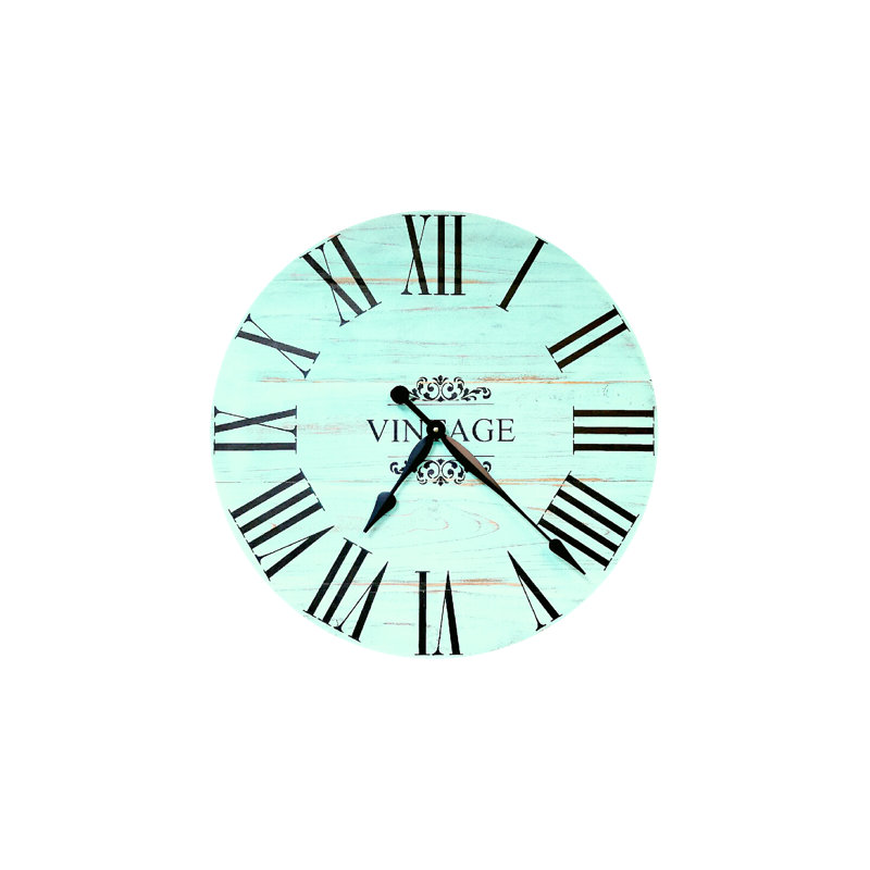 Horloge murale surdimensionnée campagne Normandie, H 24 po x l 24 po x P 1,5 po