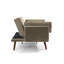 Flared Arm Convertible Corduroy Sleeper Sofa（Set of 2）-1349815654