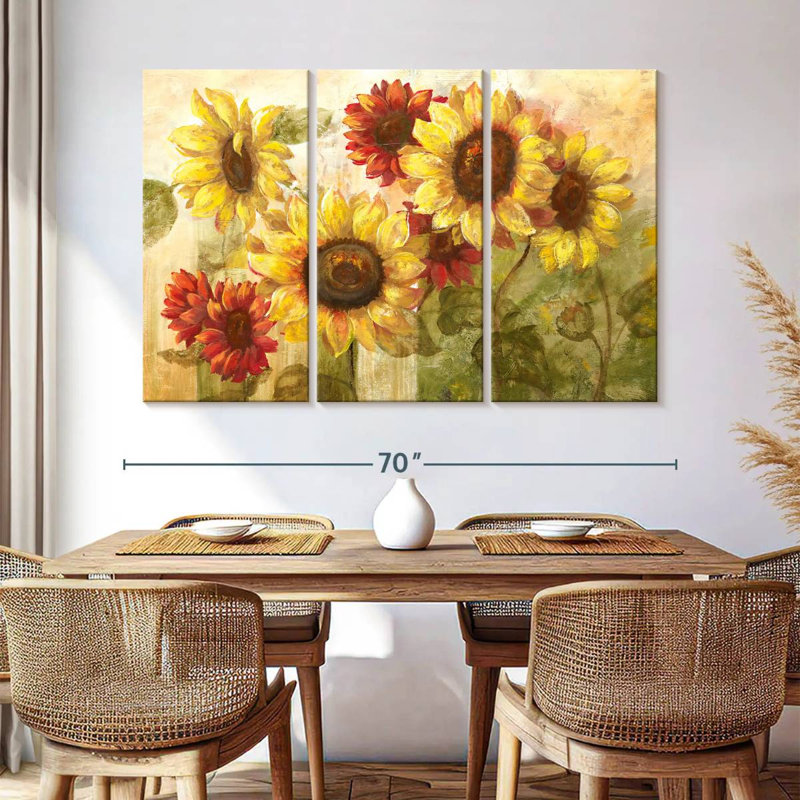 Harnek Sunflower's Delight, 42" H x 65" W