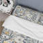 Ensemble de housse de couette blanc et gris Paradise Flower - Boho-109145131