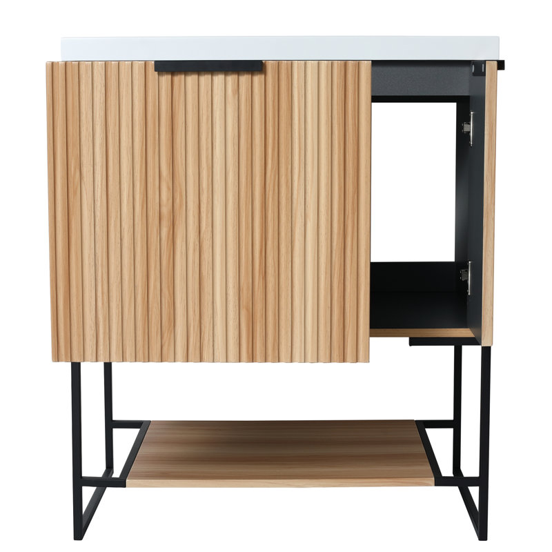 Meuble-lavabo autoportant 30 po avec lavabo en résine