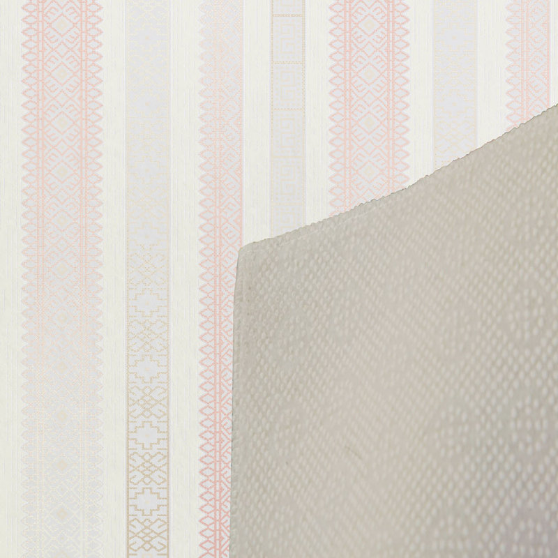Tapis beige / rouge en polyester tissé à la machine Cruz, Rectangle 2 pi 7 po x 3 pi 11 po