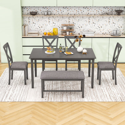 Deshana 6 - Person Four Leg Dining Set