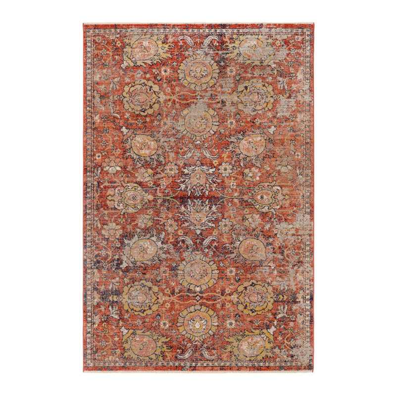 Akira Floral Indoor Rug, Rectangle 6' x 9'2"