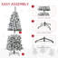 Sapin de Noël artificiel enneigé 7,5 pi avec lumières réalistes, 350 lumières DEL et 641 pointes-1570569953