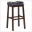 Confortable ensemble de tabourets de bar rembourrés noir et cappuccino, parfait pour les cuisines et les bars modernes avec repose-pieds intégrés