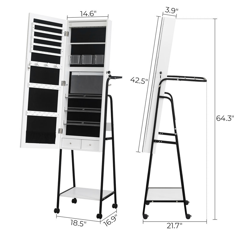 Armoire à bijoux Saidy 14,57 de large