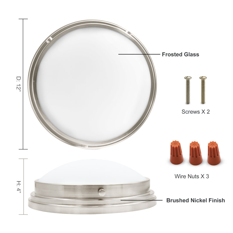 Flush Mount, 4' H x 12" W x 12" D