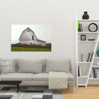 Rustic Barn - Beige Farmhouse Canvas for Home Decor