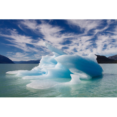 Blue Floating Iceberg - Wrapped Canvas Print
