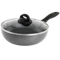 Berghoff Balance Non-stick Ceramic Wok Pan 11, 4.4qt. with Multifunctional  Glass Lid, Recycled Aluminum, CeraGreen Non-toxic Coating, Stay-cool