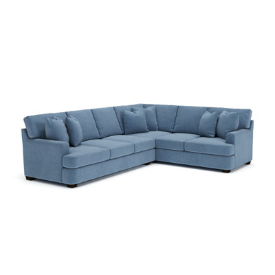 Canapé modulaire de coin large de 125 po Emilio