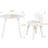 Round Table Portable Plastic Dining Card Table And Chair Set