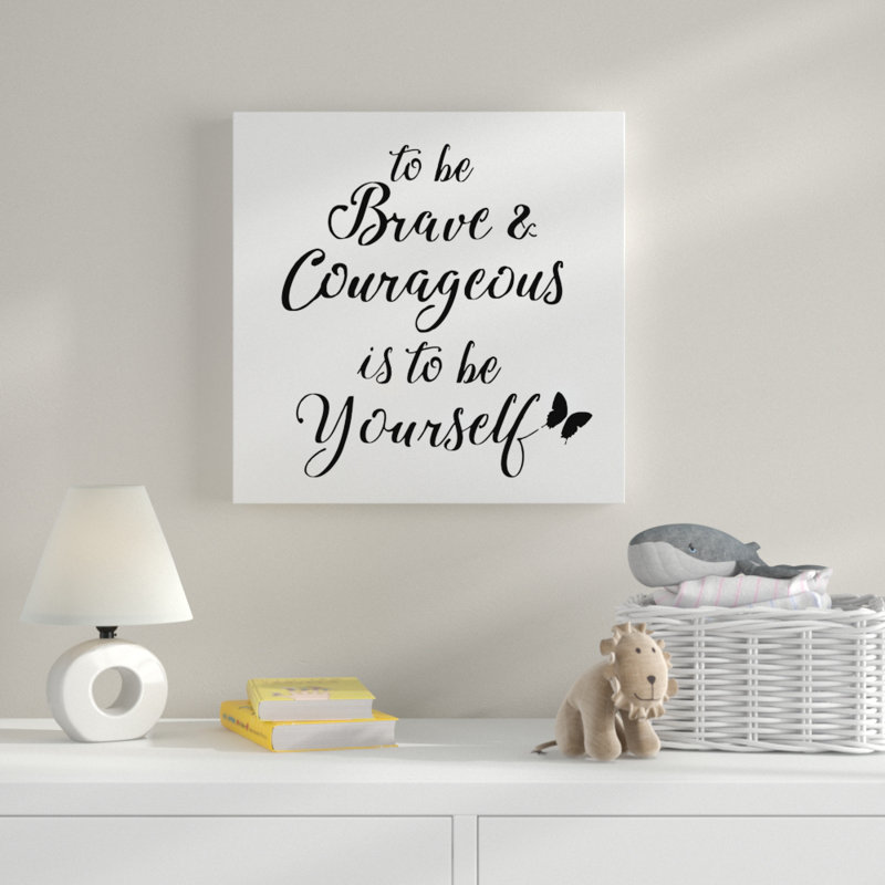 « be be stencil quote », art sur toile, H 18 po x l 18 po x P 2 po