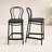 Farrah 41.7'' Solid Back Outdoor Bar Stool-887138151-847349798