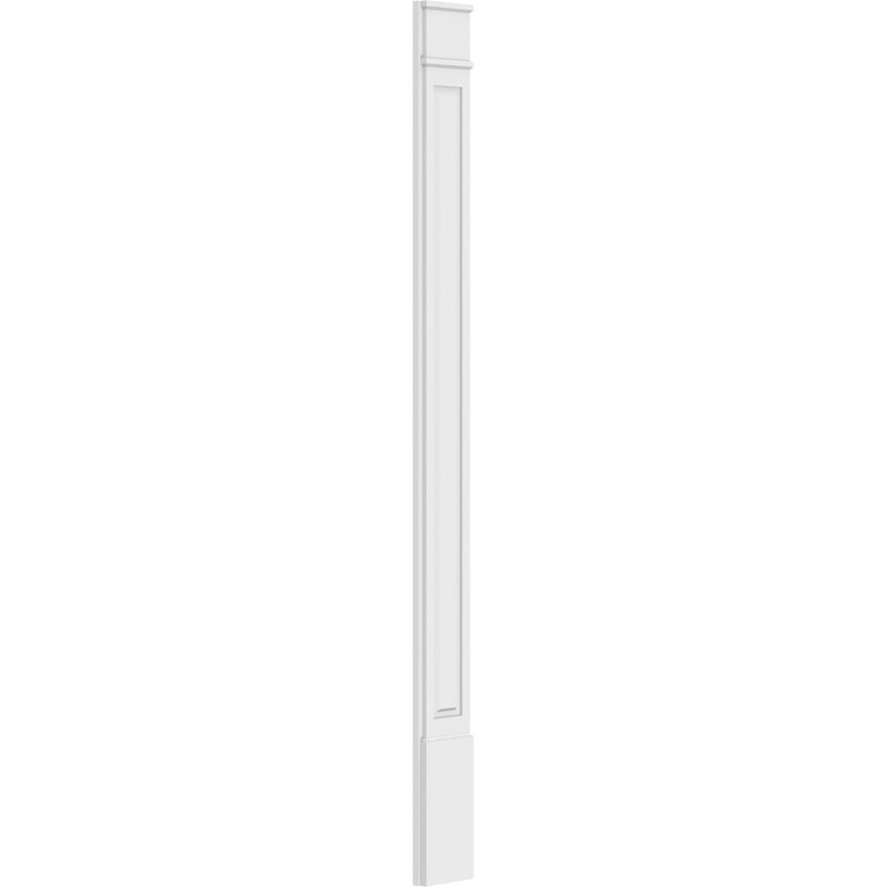 Pilastre surélevé en PVC TruCruft (la paire), 108 po, 9", Base et chapiteau décoratifs