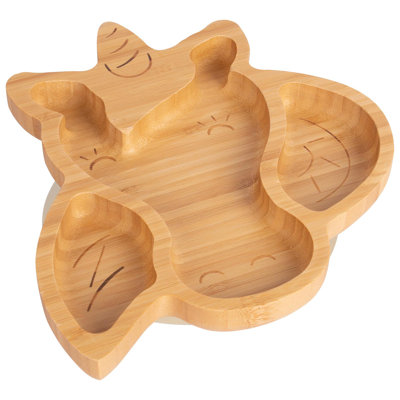 Tiny Dining - Children's Bamboo Suction Unicorn Plate