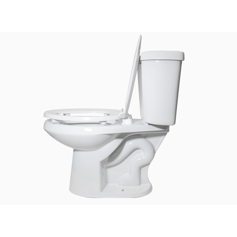 Siège de toilette allongé en plastique surélevé, Levage de 2 po