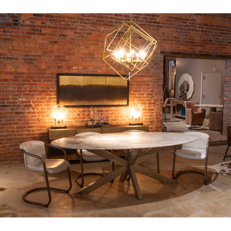Malibu Oval Dining Table, 30”H x 70”L x 39”W