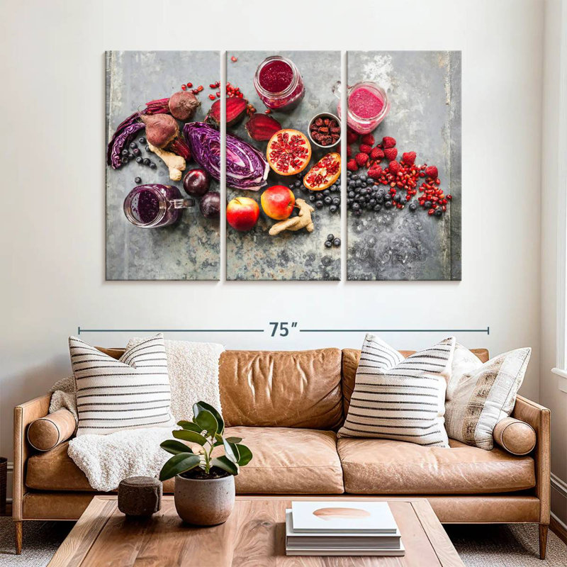 Yarlin Fruit Smoothie Ingredients, 42" H x 65" W