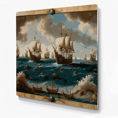 Art nautique brun, "Nautical Trading routes"