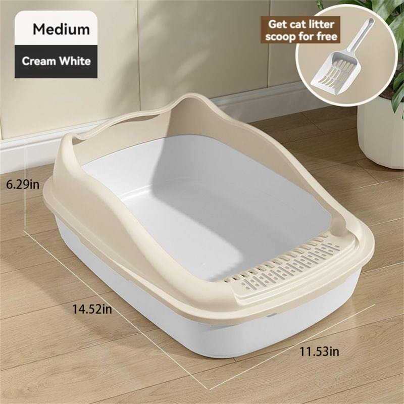 Bassin pour litière en PP, H 6,29 po x l 11,53 po x P 14,52 po