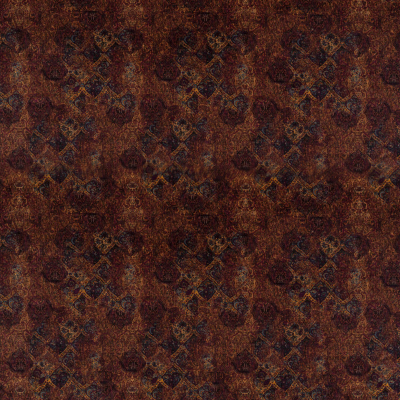 Bohemian Travels Performance Fabric, Fig/Sienna