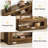 63" Rustic Low Console Table