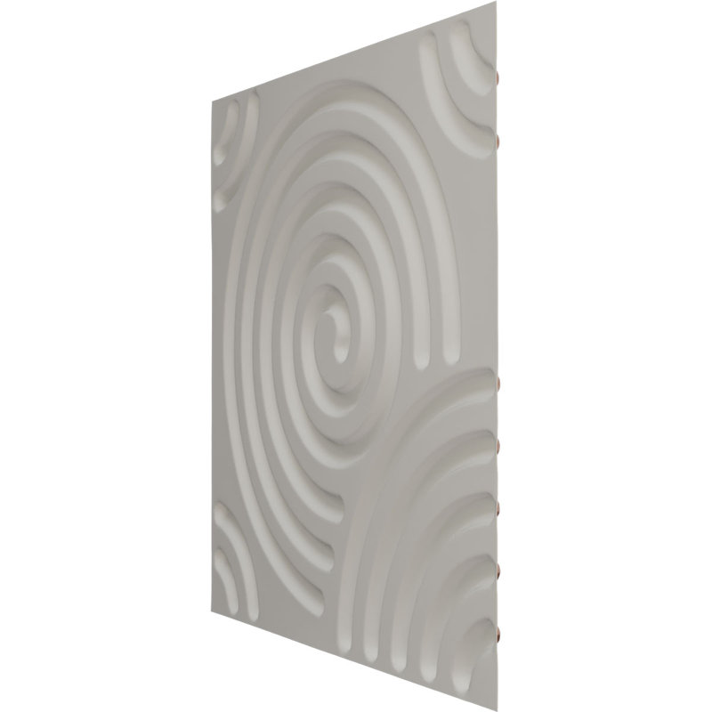 Panneau mural décoratif Spiral EnduraWall 3D, Brun