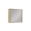 Miroir de commode carré en bois manufacturé à DEL Coutee